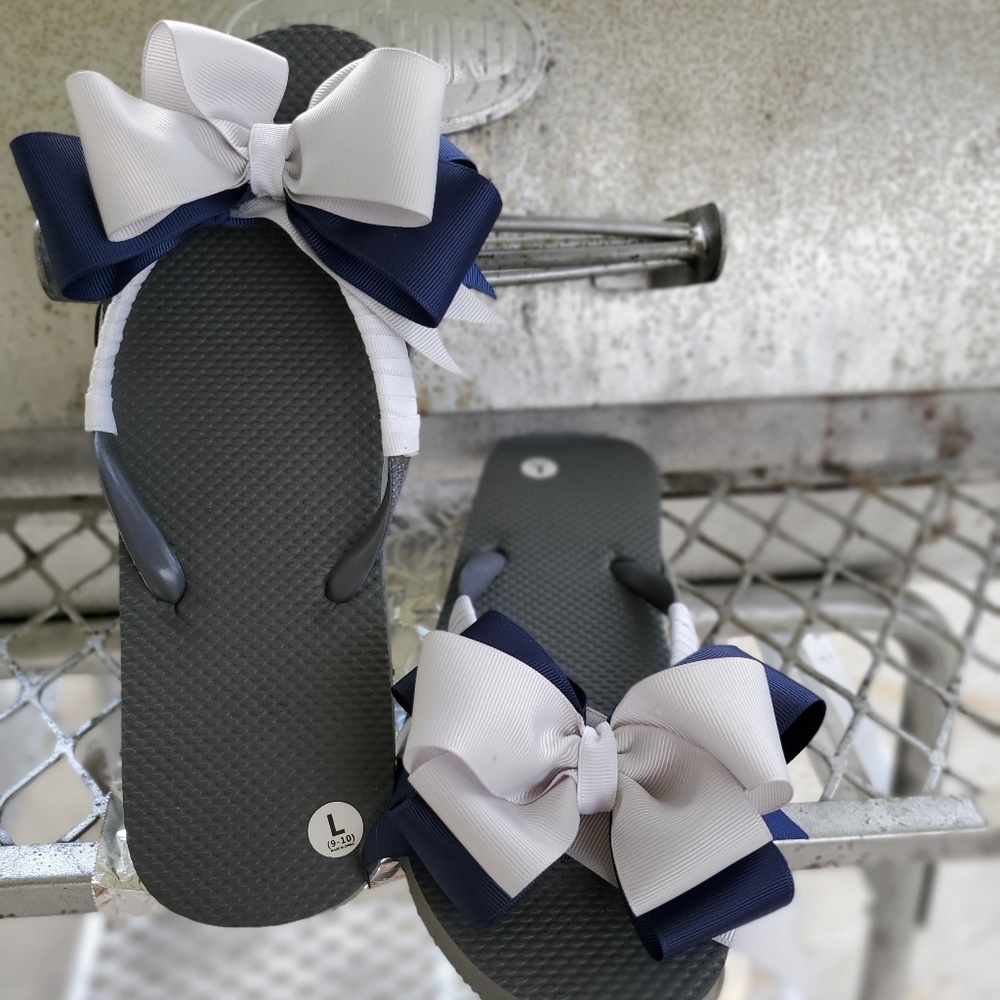 Custom designed flip flops. - Picture 2 of 3